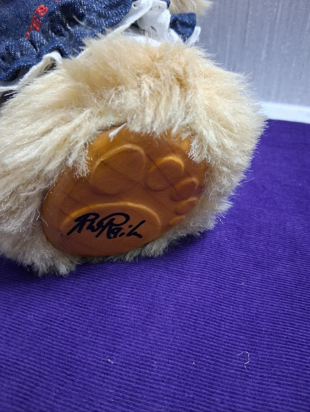 Vintage Signed Robert Raikes Bear BONNIE 16" Limited Edition - Picture 8 of 10